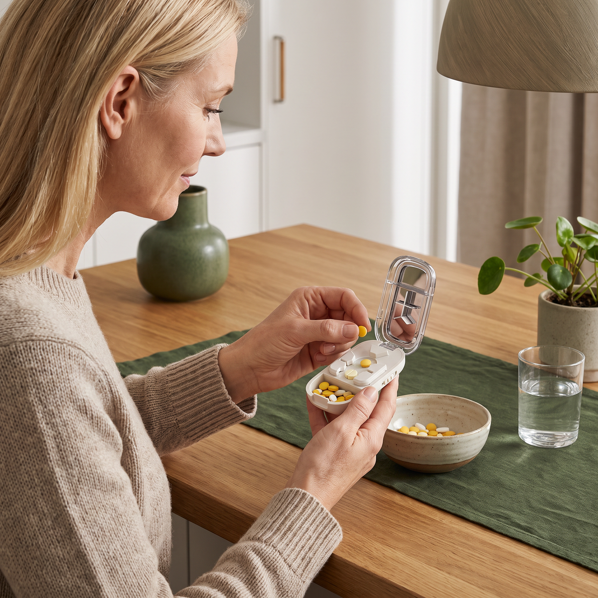 Justerbar precisionsdelare för tabletter