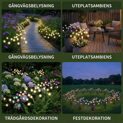 Solarljus Snigelljus För Trädgården