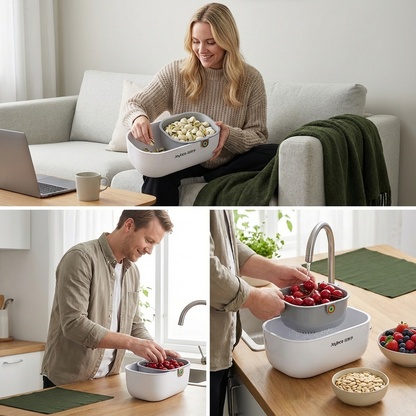 Praktig Snackskål med 2 Nivåer