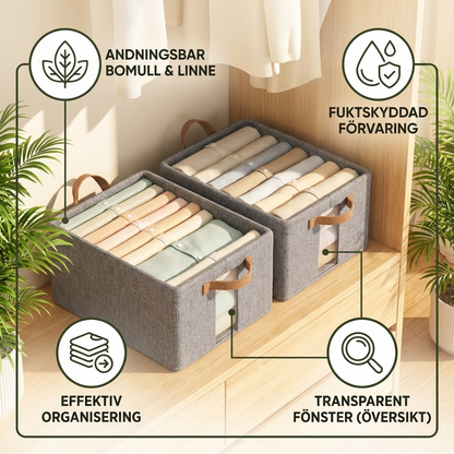 Hopfällbar Klädförvaringslåda med Handtag