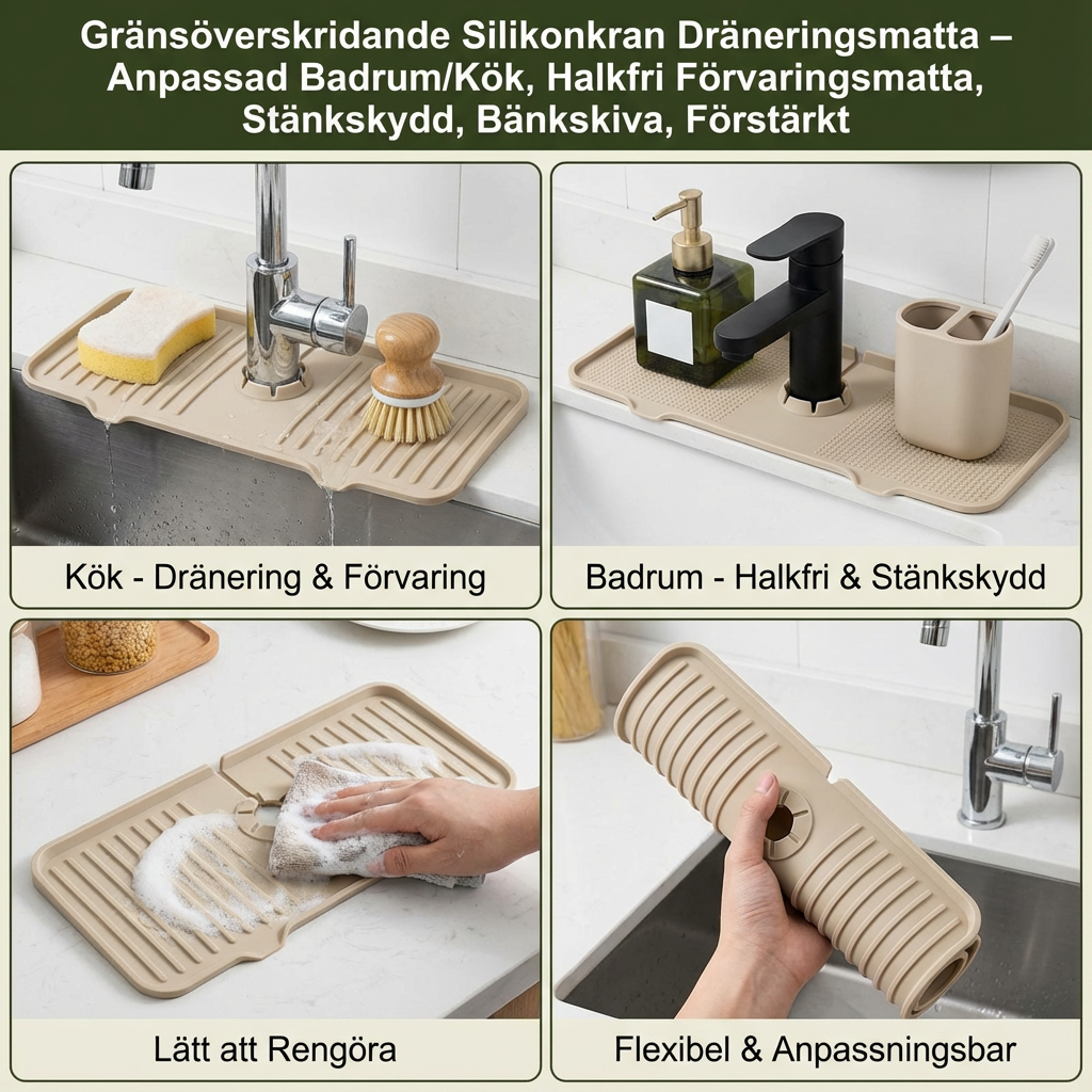 Silikon Stänkskydd Dräneringsmatta