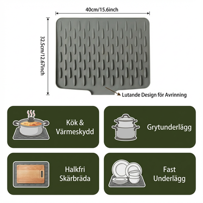 Avfasad Silikondaggmatta – Värmetålig Och Halkfri