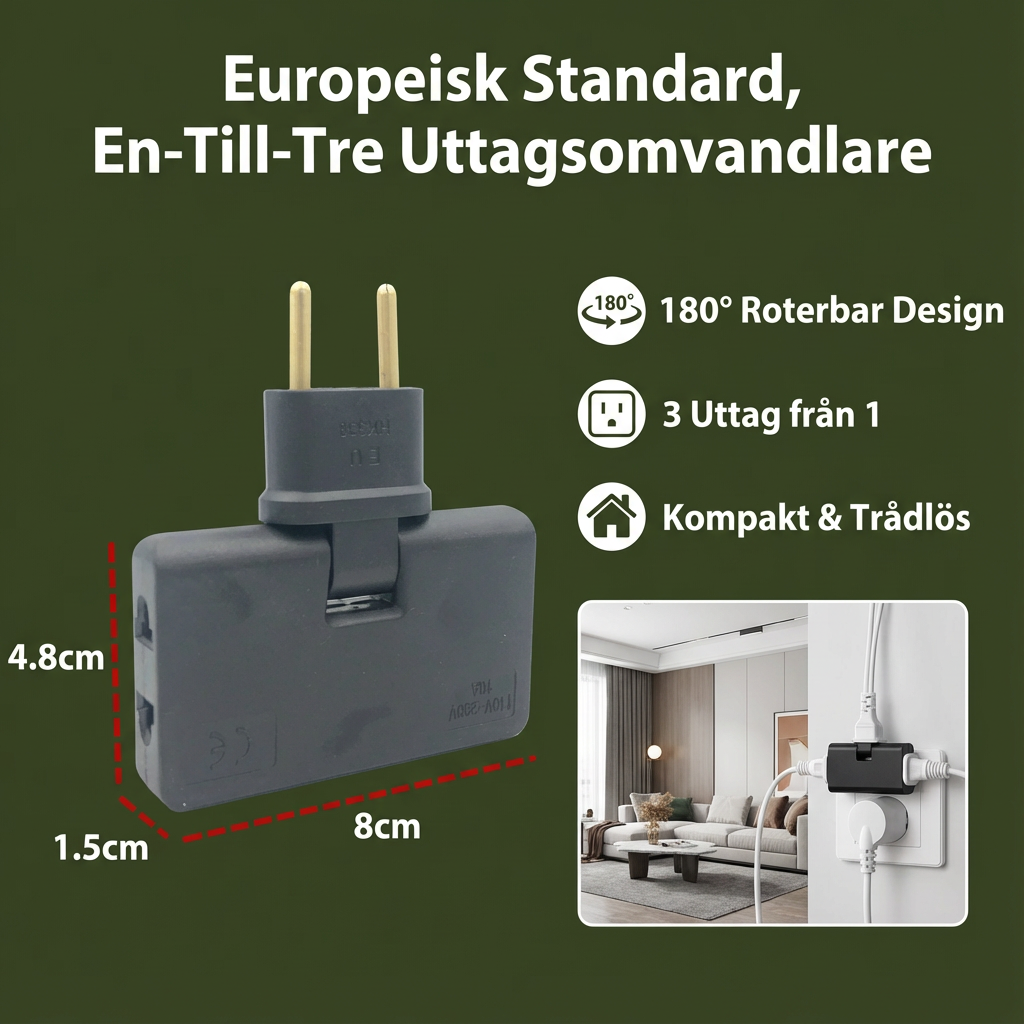 Flerfaldigt Vinkeluttag – Praktisk Lösning för Trånga Utrymmen