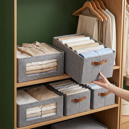 Hopfällbar Klädförvaringslåda med Handtag