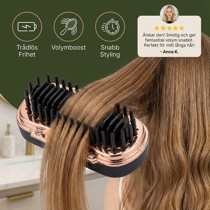 Glatt & Go Styler – Den Trådlösa Hårplattången För Resan