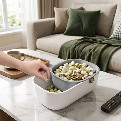 Praktig Snackskål med 2 Nivåer