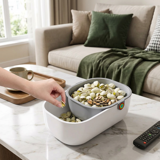 Praktig Snackskål med 2 Nivåer