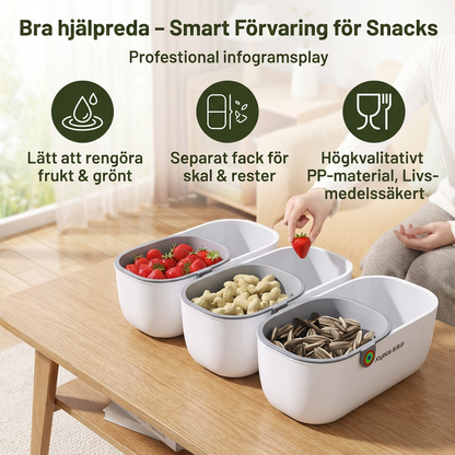 Praktig Snackskål med 2 Nivåer