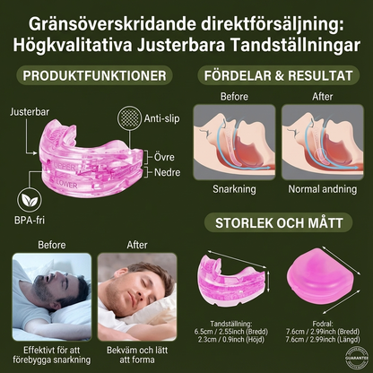 Justbar Anti-Snark Munskena | Njut Av Tyst Och Vilsam Sömn