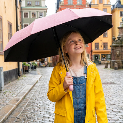 Premium Automatisk Hopfällbar Paraply för Sol och Regn – Kompakt och Vindtåligt