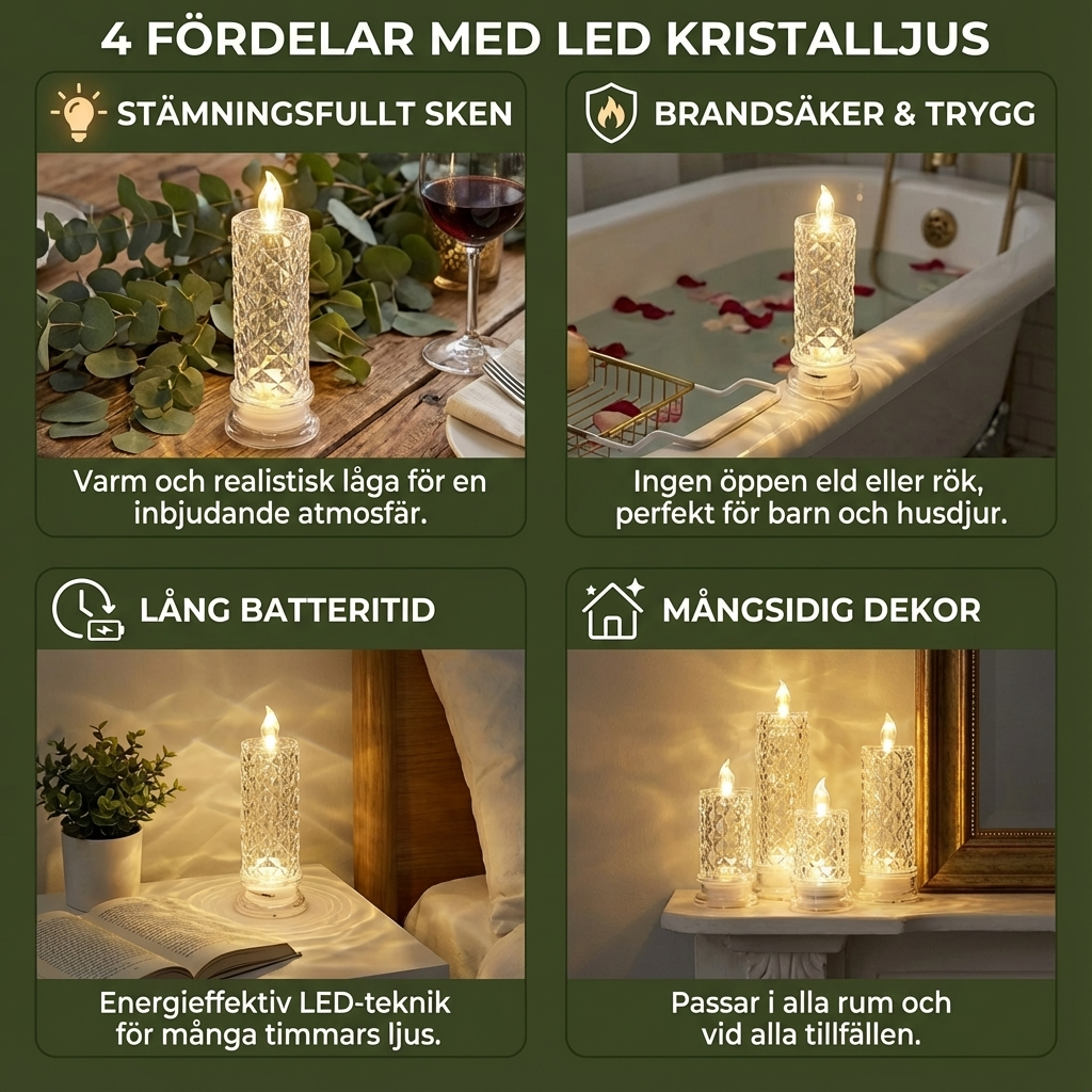 LED Kristalljus