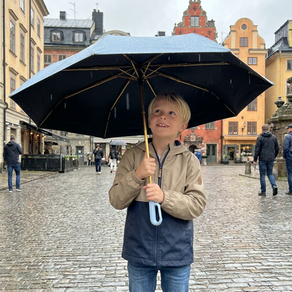 Premium Automatisk Hopfällbar Paraply för Sol och Regn – Kompakt och Vindtåligt