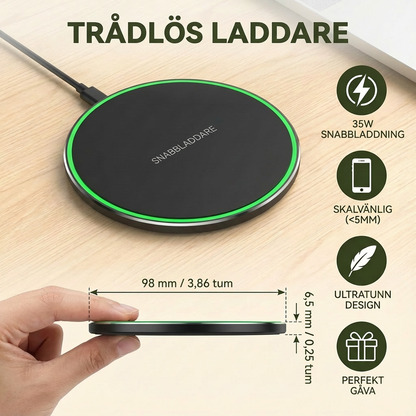 Trådlös Snabbladdningsplatta 30W För Smartphones