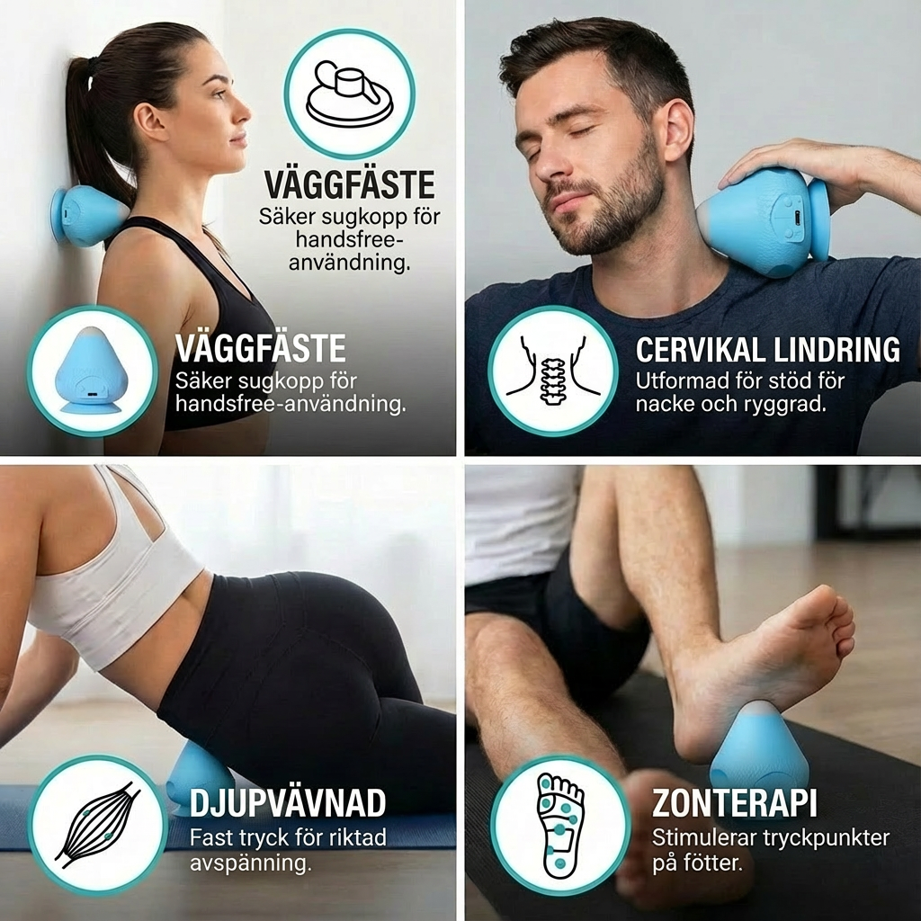 Triggerpunkt-Självmassageboll Med Sugpropp