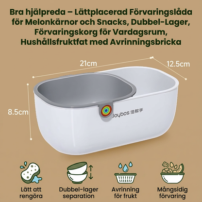 Praktig Snackskål med 2 Nivåer