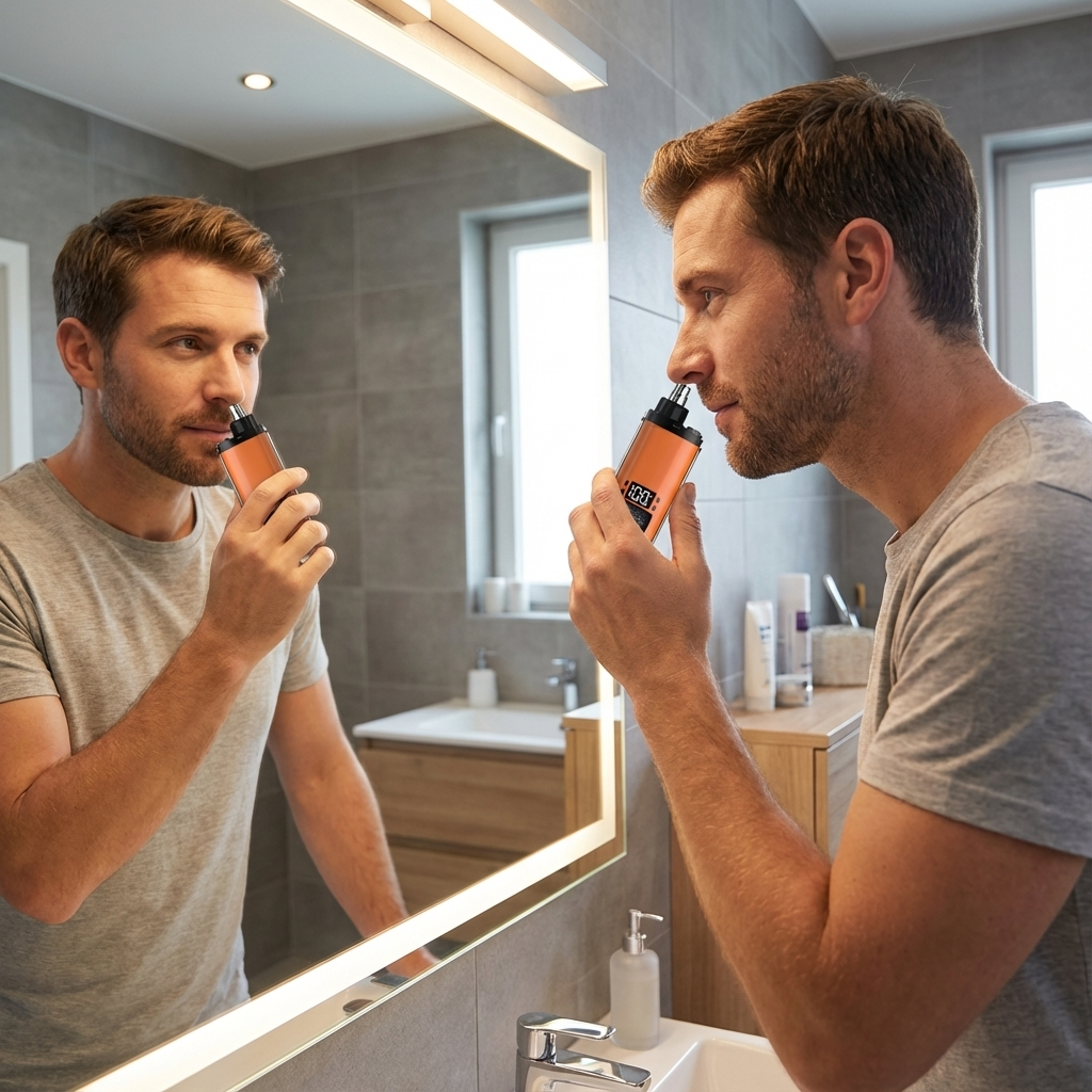 Praktisk Näs- och Öronhårstrimmer för Resan