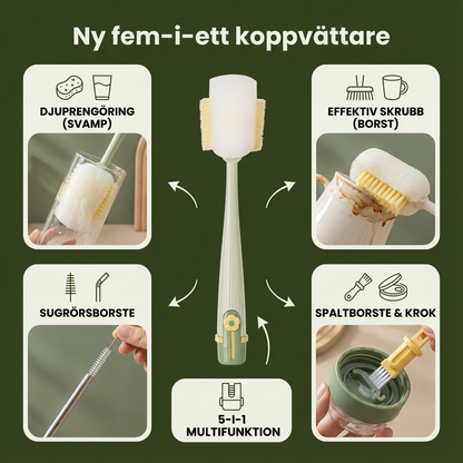 Multifunktionell 5-i-1 Flaskanvändare