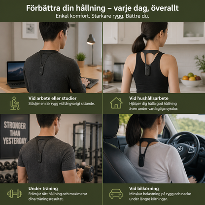 Ergonomisk Hållningskorrigerare – Ryggstödsanordning för att Förbättra en Hälsosam Hållning i Vardagen