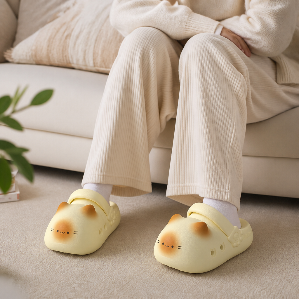 KittyCloud Comfort Clogs – UltraMjuka Kattofflor
