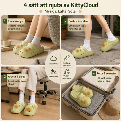 KittyCloud Comfort Clogs – UltraMjuka Kattofflor