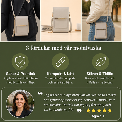Pekskärmsväska För Mobil – Kompakt Väska För Mobil, Nycklar Och Det Nödvändigaste