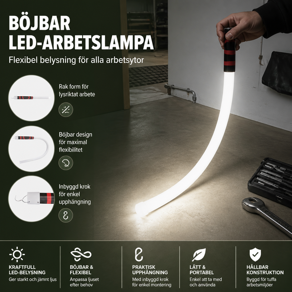 Böjbar LED-Arbetslampa
