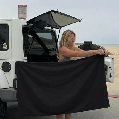 Extra Stort Badlakan med Magnet – Snabbtorkande Strand- och Badlakan för Simning och Utomhusbruk