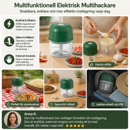 Multifunktionell Elektrisk Multihackare