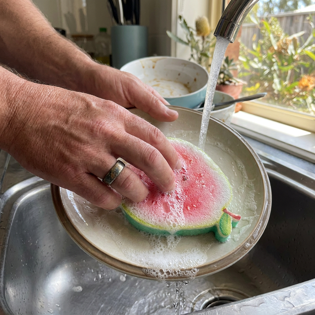 Fruktformade Cellulosasvampar Som Sväller I Vatten – 3-Pack Växtbaserade, Repsfria Köksvampar