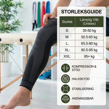 Elastiskt knästöd med kompression – halkfritt och stabiliserande