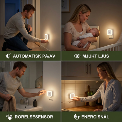 LED-nattljusset med sensor – kompakt och energieffektivt
