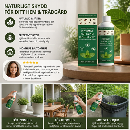 MOONSPRY Peppermint Insect Repellent Spray - Indoor & Outdoor Home Bedroom Garden Pest Repellent Spray