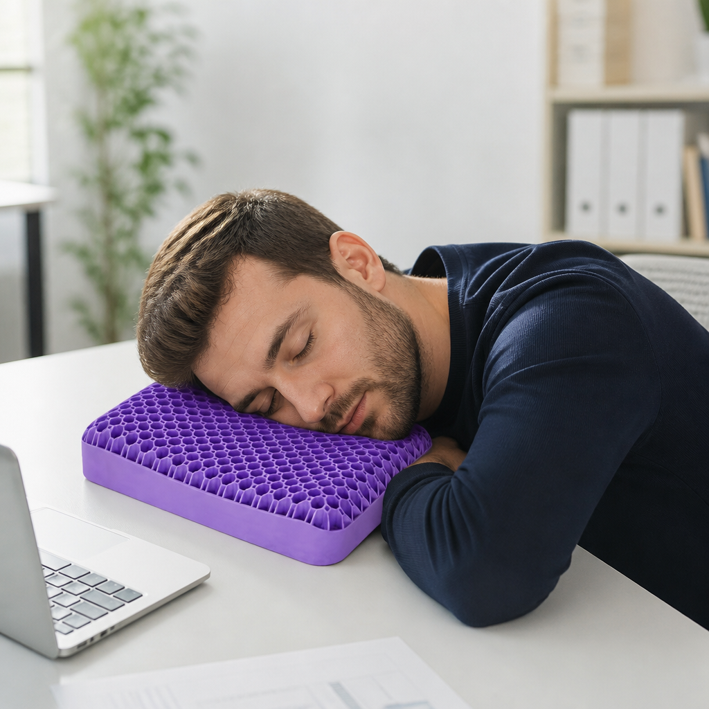 Ergonomisk och Andningsbar Luftkudde för En God Natts Sömn