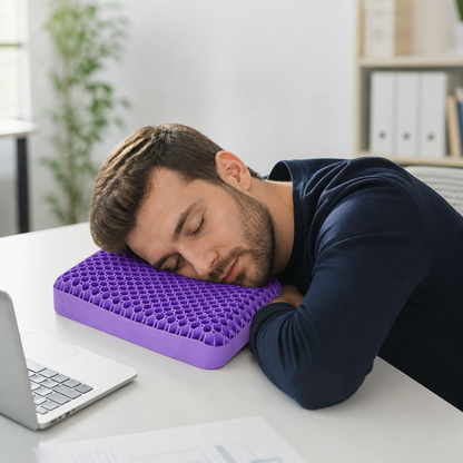 Ergonomisk och Andningsbar Luftkudde för En God Natts Sömn