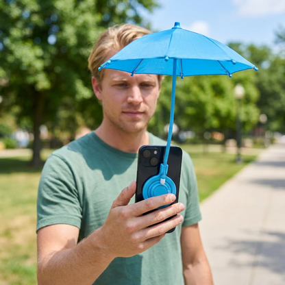 Magnetisk Mini Telefon-Solskärm – Utdragbart Stativ för Flexibel Solskydd på Språng