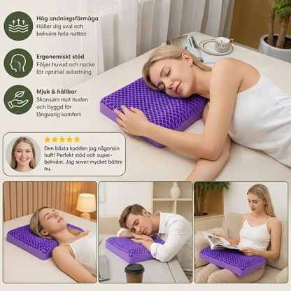 Ergonomisk och Andningsbar Luftkudde för En God Natts Sömn