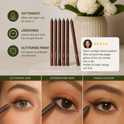 Vattenfast Glitter-Gel Eyeliner – Långvarig, Smudgefri Färg