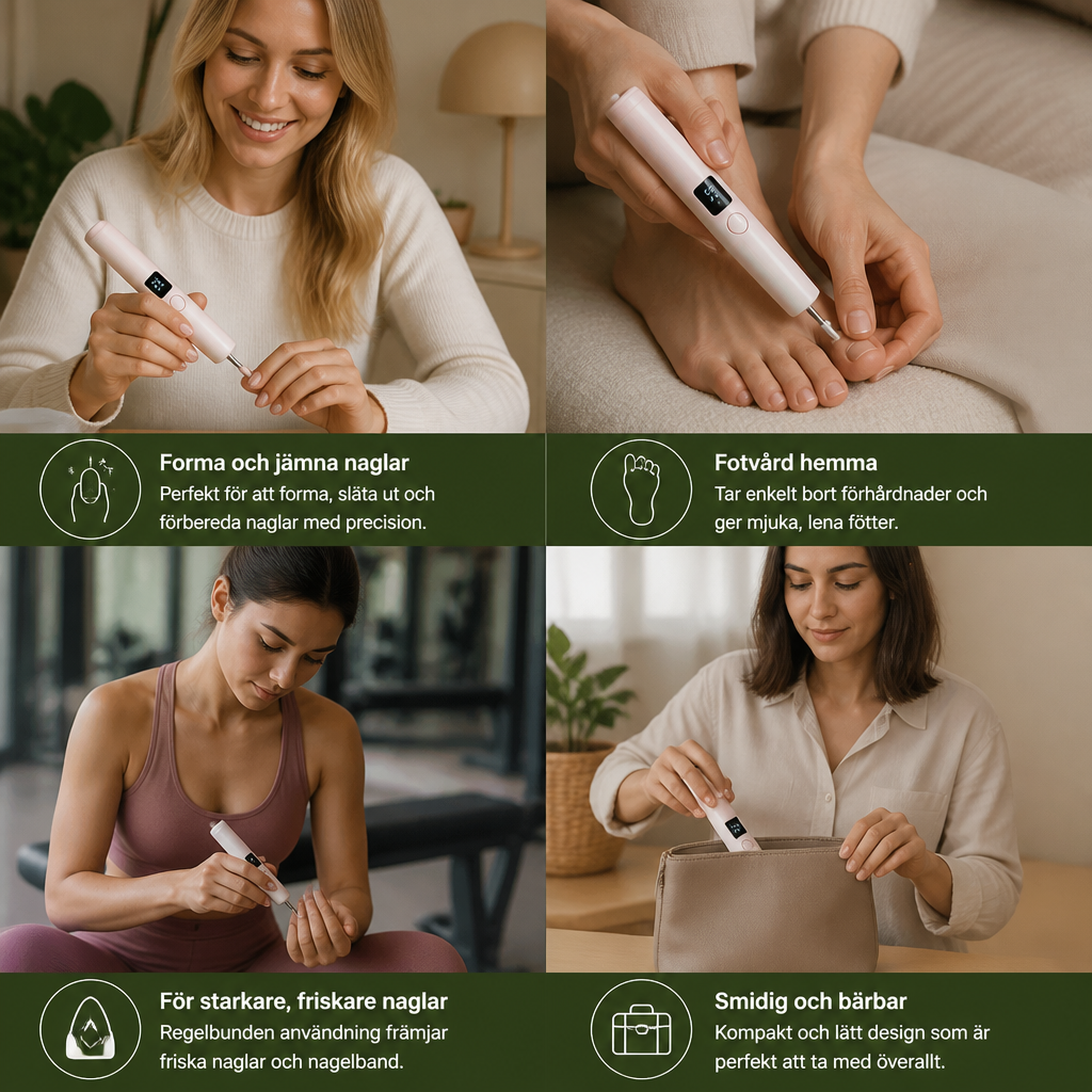 Professionellt Elektriskt Nagelfräsarset