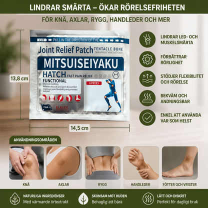 Örtplåster Med Ingefära För Smärtlindring Och Ökad Ledkomfort
