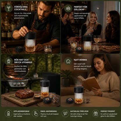 Uppladdningsbart Elektriskt Cocktail-Smoker Set