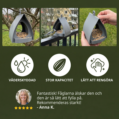 Hängande fågelmatare att hänga upp – Stor kapacitet för trädgård och balkong