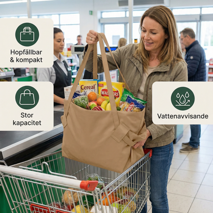 Stor hopfällbar organiserväska – praktisk, vattenavvisande och mångsidigt användbar