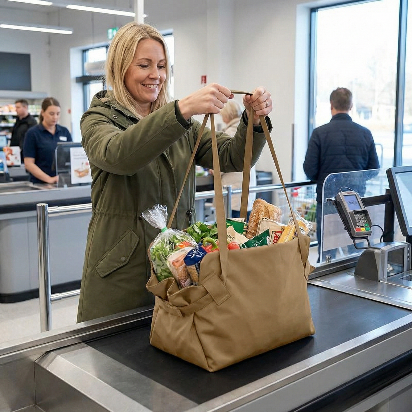 Stor hopfällbar organiserväska – praktisk, vattenavvisande och mångsidigt användbar