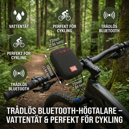 Trådlös Bluetooth-Högtalare – Vattentät & Perfekt För Cykling