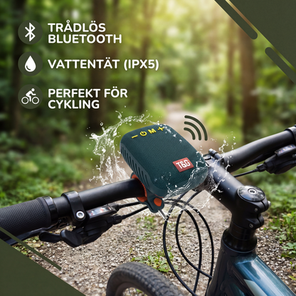 Trådlös Bluetooth-Högtalare – Vattentät & Perfekt För Cykling