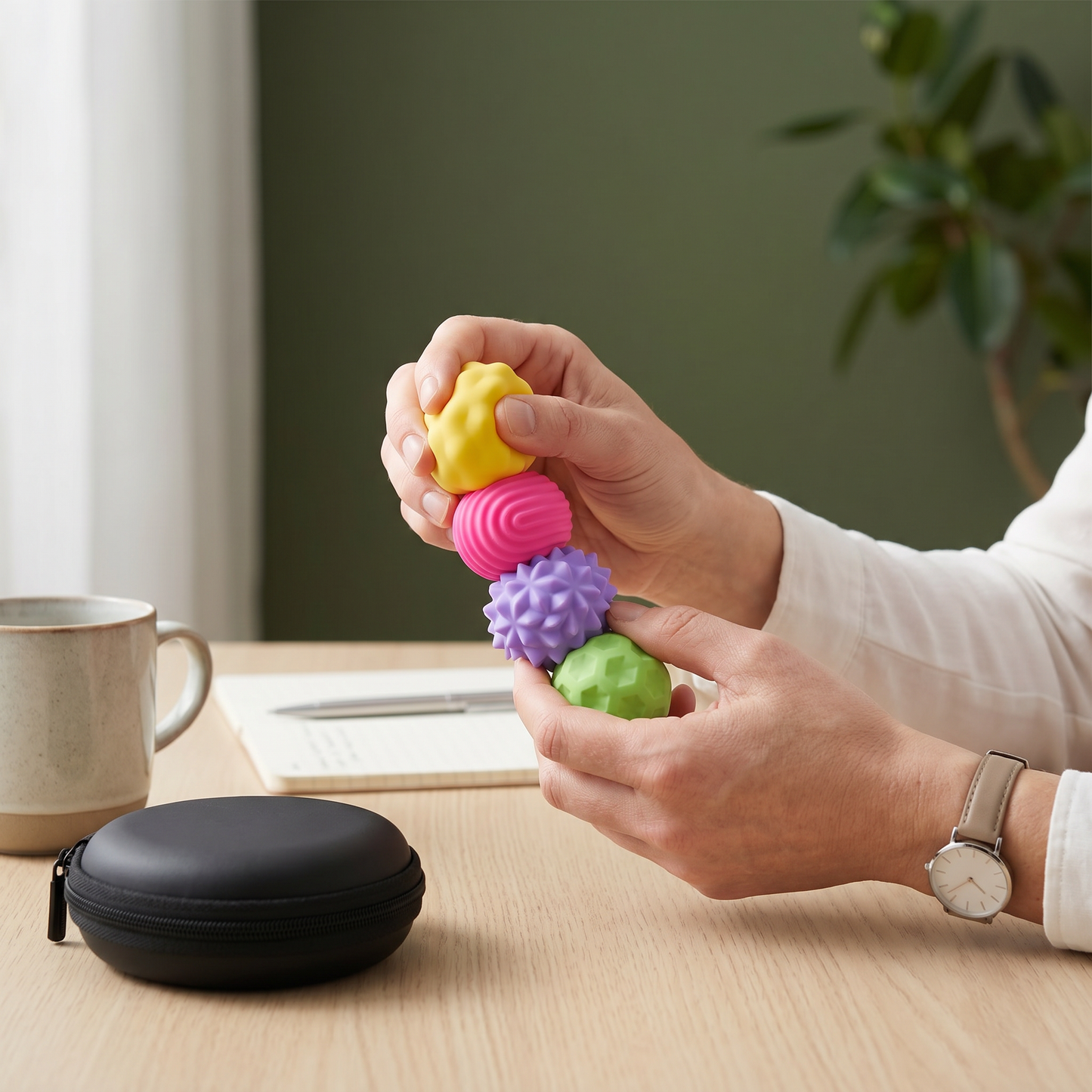 Magnetiska Silikonkulor – Sensorisk Fidgetleksak för Stressavlastning och Avslappning