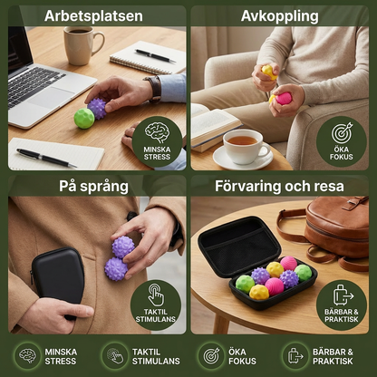 Magnetiska Silikonkulor – Sensorisk Fidgetleksak för Stressavlastning och Avslappning