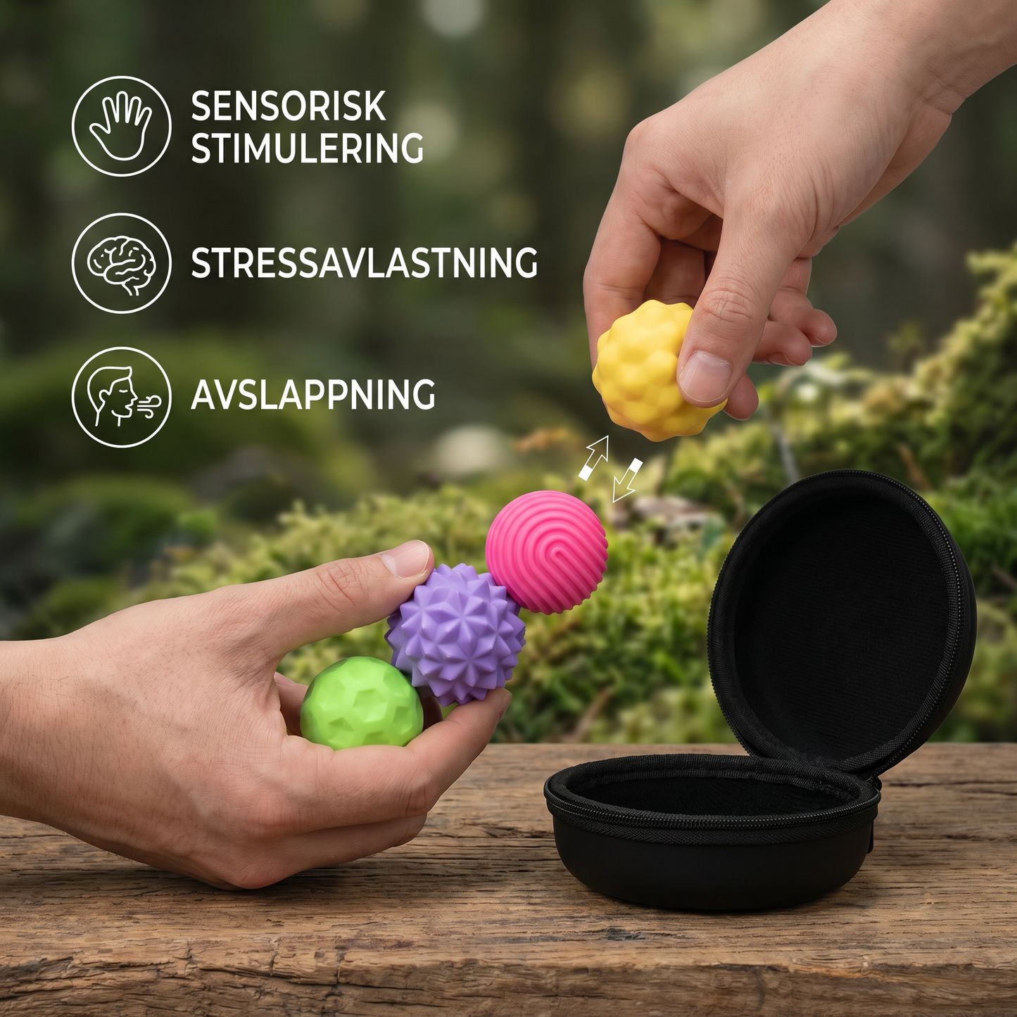Magnetiska Silikonkulor – Sensorisk Fidgetleksak för Stressavlastning och Avslappning