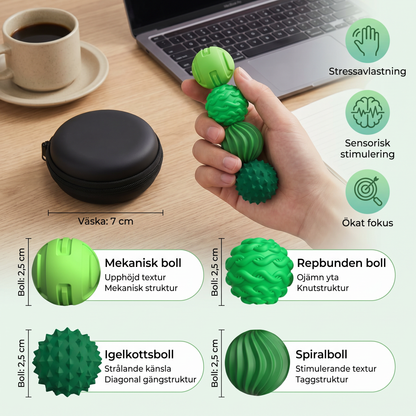 Magnetiska Silikonkulor – Sensorisk Fidgetleksak för Stressavlastning och Avslappning