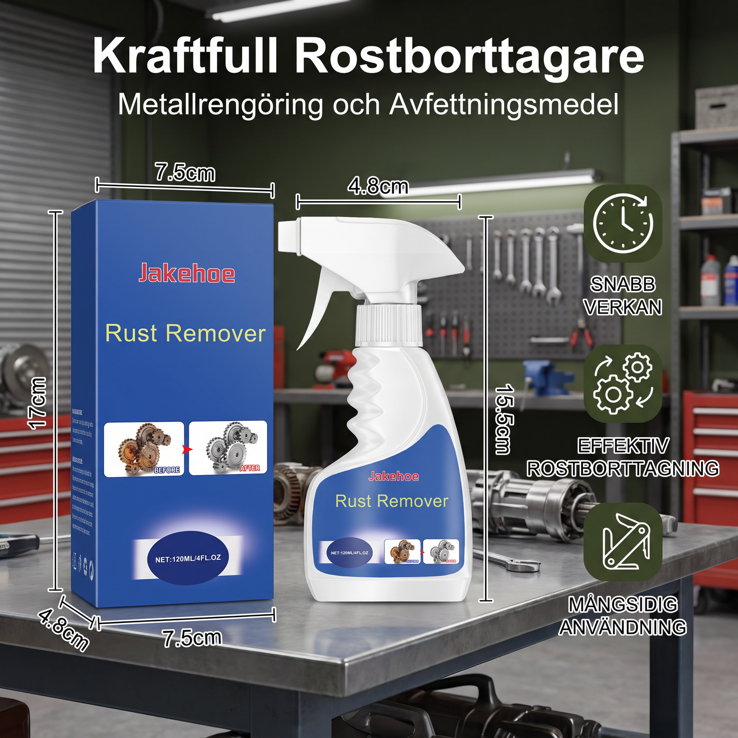 Kraftfull Rostborttagare – Metallrengöring och Avfettningsmedel
